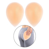 Maxbell 1 Pair Silicone Hip Pads Women Fake Buttocks for Single Board Roller Skating L