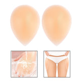 Maxbell 1 Pair Silicone Hip Pads Women Fake Buttocks for Single Board Roller Skating L