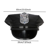 Maxbell Cosplay Adults Police Officer Hat Holidays Costume Accessory Policewoman Cap