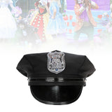 Maxbell Cosplay Adults Police Officer Hat Holidays Costume Accessory Policewoman Cap
