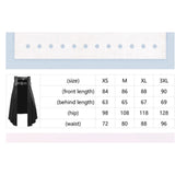 Maxbell Men's Punk Skirt Black Adjustable Waist Belt Male Steampunk Daily Half Skirt XS