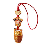 Maxbell Fortunate God Keychain Bag Accessories Lightweight Creative Hanging Ornament