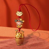 Maxbell Fortunate God Keychain Bag Accessories Lightweight Creative Hanging Ornament