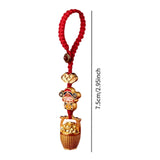 Maxbell Fortunate God Keychain Portable Hanging Ornament for Handbag Backpack Wallet