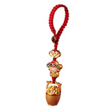 Maxbell Fortunate God Keychain Portable Hanging Ornament for Handbag Backpack Wallet