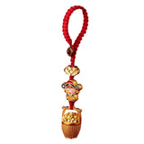 Maxbell Fortunate God Keychain Portable Hanging Ornament for Handbag Backpack Wallet
