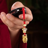Maxbell Fortunate God Keychain Portable Hanging Ornament for Handbag Backpack Wallet