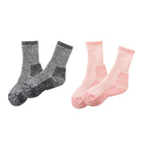 Maxbell 3 Pairs Kids Wool Socks Thermal Crew Socks for Hiking Outdoor Activities Ski Black 28 to 32