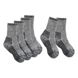 Maxbell 3 Pairs Kids Wool Socks Thermal Crew Socks for Hiking Outdoor Activities Ski Black 28 to 32