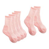 Maxbell 3 Pairs Kids Wool Socks Thermal Crew Socks for Hiking Outdoor Activities Ski Pink 28 to 32