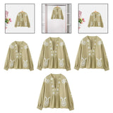 Maxbell Embroidery Blouse for Women Shirt Ethnic Comfortable Mexican Embroidered Top XS