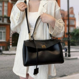 Maxbell Women Shoulder Bag with Adjustable Shoulder Strap for Party Commuting Street Black