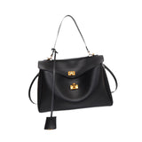 Maxbell Women Shoulder Bag with Adjustable Shoulder Strap for Party Commuting Street Black
