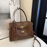 Maxbell Women Shoulder Bag with Adjustable Shoulder Strap for Party Commuting Street Brown