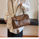 Maxbell Women Shoulder Bag with Adjustable Shoulder Strap for Party Commuting Street Brown