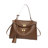 Maxbell Women Shoulder Bag with Adjustable Shoulder Strap for Party Commuting Street Brown