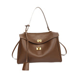 Maxbell Women Shoulder Bag with Adjustable Shoulder Strap for Party Commuting Street Brown