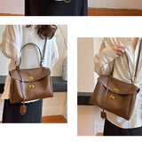 Maxbell Women Shoulder Bag with Adjustable Shoulder Strap for Party Commuting Street Brown