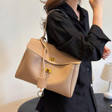 Maxbell Women Shoulder Bag with Adjustable Shoulder Strap for Party Commuting Street Khaki