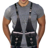 Maxbell Hide Underarm Shoulder Bag Wallet Pocket for Travel Outdoor Sports Steampunk Black