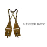 Maxbell Hide Underarm Shoulder Bag Wallet Pocket for Travel Outdoor Sports Steampunk Brown