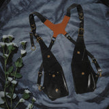 Maxbell Underarm Shoulder Bag Multipurpose Wallet Pocket for Running Outdoor Parties Black