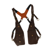 Maxbell Underarm Shoulder Bag Multipurpose Wallet Pocket for Running Outdoor Parties Brown