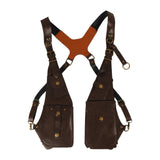 Maxbell Underarm Shoulder Bag Multipurpose Wallet Pocket for Running Outdoor Parties Brown