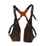 Maxbell Underarm Shoulder Bag Multipurpose Wallet Pocket for Running Outdoor Parties Brown