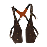 Maxbell Underarm Shoulder Bag Multipurpose Wallet Pocket for Running Outdoor Parties Brown