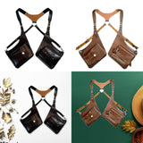 Maxbell Shoulder Harness Bag Men Women Trendy Pouch for Biking Travel Cosplay Events Black