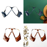 Maxbell Underarm Shoulder Bag Trendy Double Shoulder Pouch for Travel Outdoor Party Black