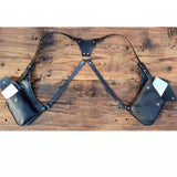 Maxbell Underarm Shoulder Bag Trendy Double Shoulder Pouch for Travel Outdoor Party Black