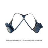 Maxbell Underarm Shoulder Bag Trendy Double Shoulder Pouch for Travel Outdoor Party Black