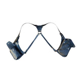 Maxbell Underarm Shoulder Bag Trendy Double Shoulder Pouch for Travel Outdoor Party Black