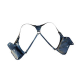 Maxbell Underarm Shoulder Bag Trendy Double Shoulder Pouch for Travel Outdoor Party Black