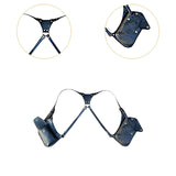 Maxbell Underarm Shoulder Bag Trendy Double Shoulder Pouch for Travel Outdoor Party Black