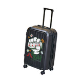 Maxbell 24" Luggage Adjustable Handle Graffiti Stylish with Wheels Portable Suitcase Black
