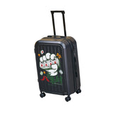 Maxbell 24" Luggage Adjustable Handle Graffiti Stylish with Wheels Portable Suitcase Black
