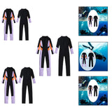 Maxbell Women Wetsuit Full Body Surfing Swimsuit for Outdoor Sports Kayaking Sailing S