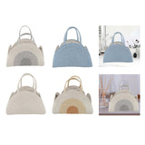 Maxbell Baby Diaper Caddy Organizer Holder for Changing Table Toiletries Burp Cloths White Gray