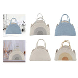 Maxbell Baby Diaper Caddy Organizer Holder for Changing Table Toiletries Burp Cloths White Gray