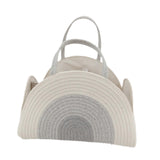 Maxbell Baby Diaper Caddy Organizer Holder for Changing Table Toiletries Burp Cloths White Gray