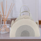 Maxbell Baby Diaper Caddy Organizer Holder for Changing Table Toiletries Burp Cloths White Gray