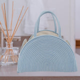 Maxbell Baby Diaper Caddy Organizer Holder for Changing Table Toiletries Burp Cloths Blue