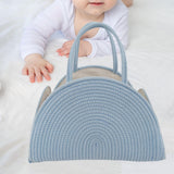 Maxbell Baby Diaper Caddy Organizer Holder for Changing Table Toiletries Burp Cloths Blue