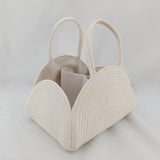 Maxbell Baby Diaper Caddy Organizer Holder for Changing Table Toiletries Burp Cloths White