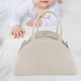 Maxbell Baby Diaper Caddy Organizer Holder for Changing Table Toiletries Burp Cloths White