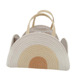 Maxbell Baby Diaper Caddy Organizer Holder for Changing Table Toiletries Burp Cloths White Yellow Orange