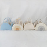 Maxbell Baby Diaper Caddy Organizer Holder for Changing Table Toiletries Burp Cloths White Yellow Orange